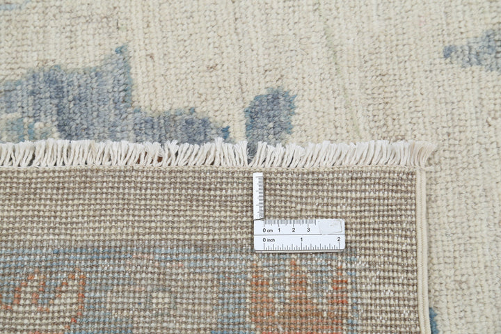 Hand Knotted Oushak Wool Rug 9' 10" x 13' 8" - No. AT71256