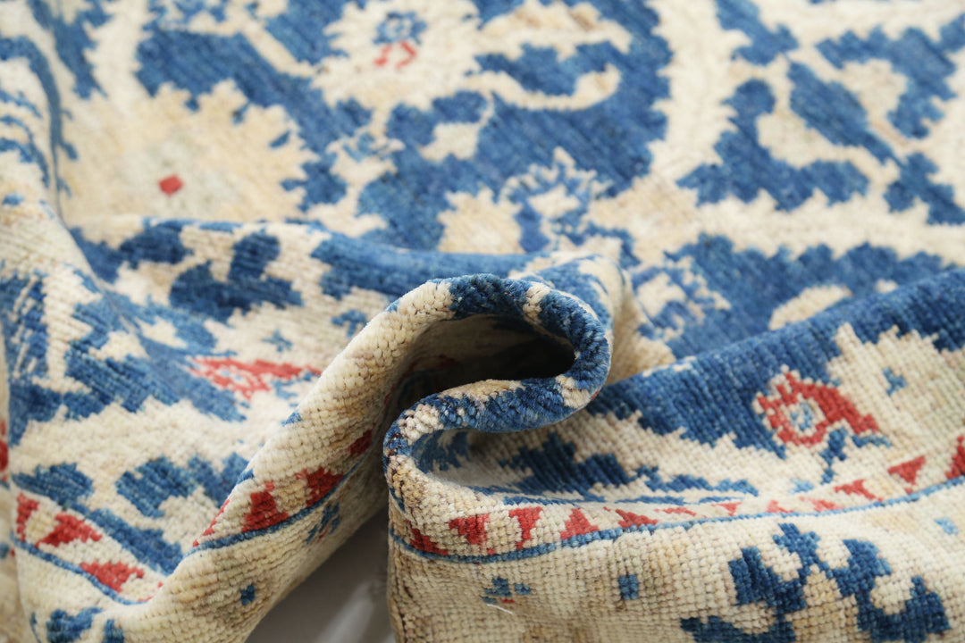 Hand Knotted Oushak Wool Rug 4' 1" x 5' 10" - No. AT95242