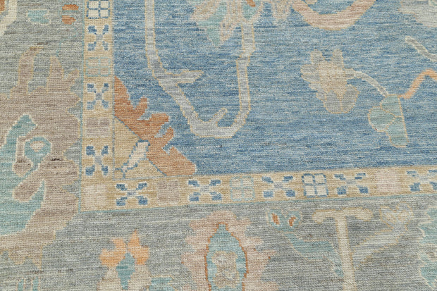 Hand Knotted Oushak Wool Rug 8' 11" x 12' 7" - No. AT50722