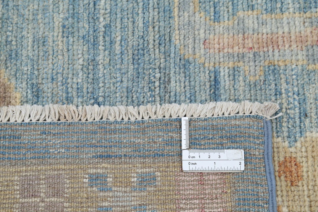 Hand Knotted Oushak Wool Rug 8' 11" x 12' 7" - No. AT50722