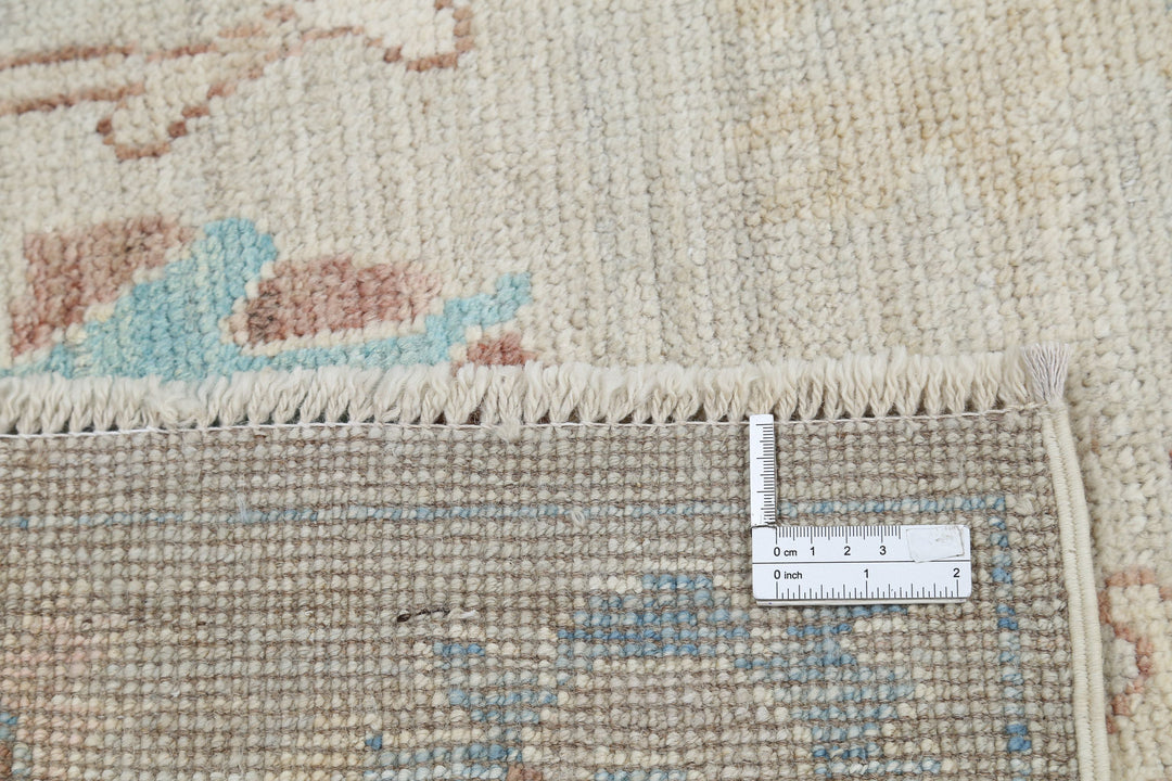 Hand Knotted Oushak Wool Rug 3' 0" x 9' 5" - No. AT81708