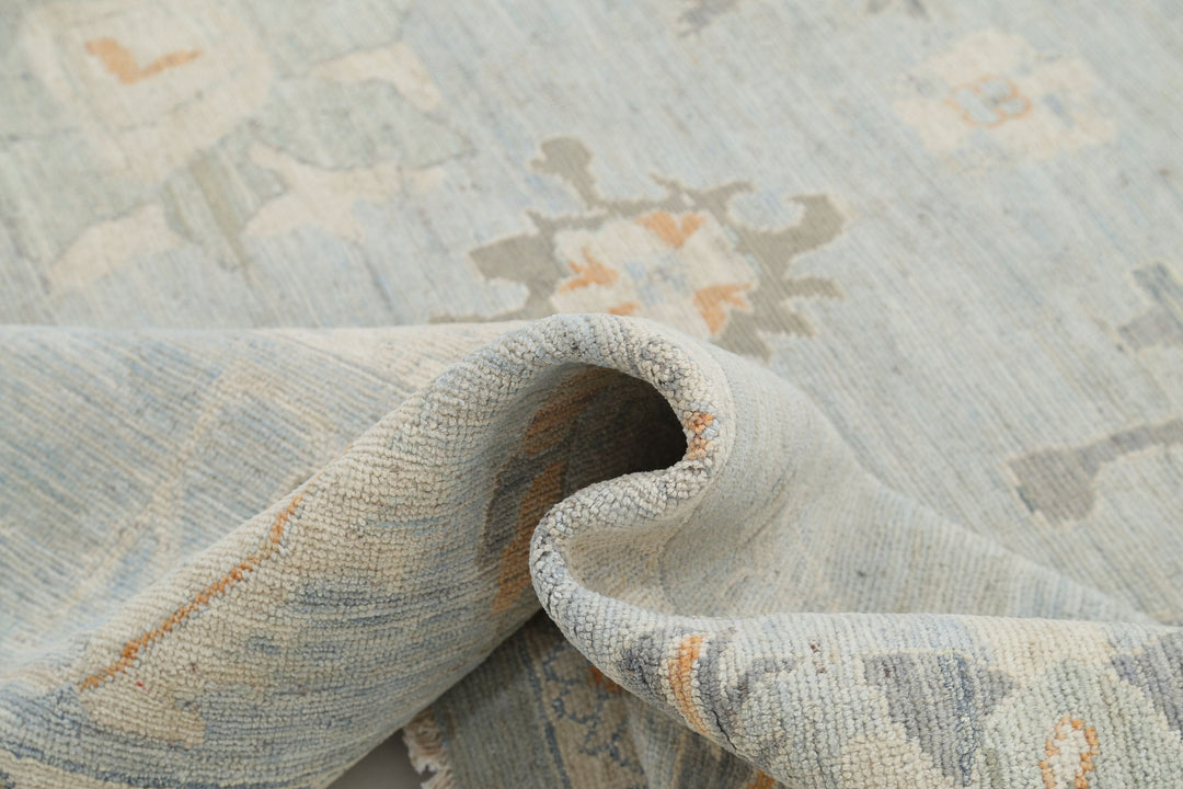 Hand Knotted Oushak Wool Rug 9' 0" x 11' 10" - No. AT77791
