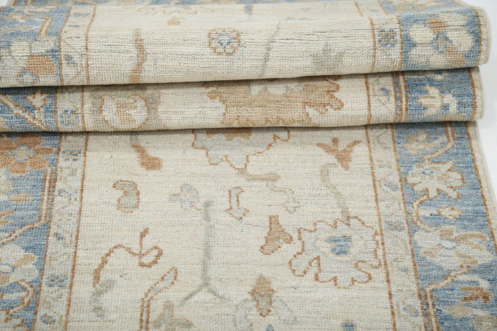 Hand Knotted Oushak Wool Rug 2' 9" x 13' 6" - No. AT58727