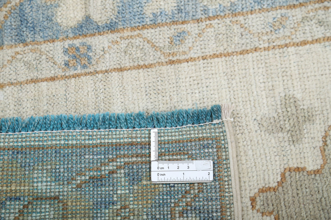 Hand Knotted Oushak Wool Rug 2' 9" x 13' 6" - No. AT58727
