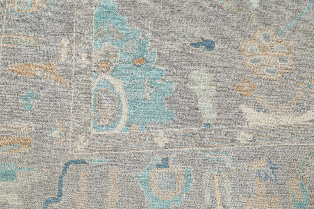 Hand Knotted Oushak Wool Rug 5' 11" x 8' 1" - No. AT53008