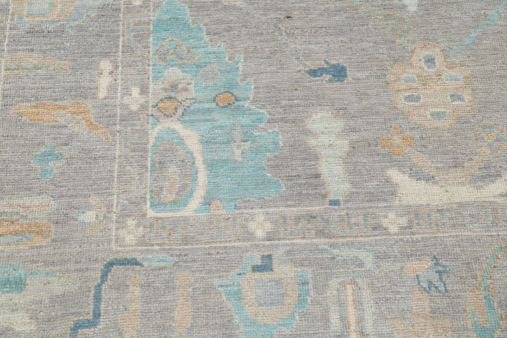 Hand Knotted Oushak Wool Rug 5' 11" x 8' 1" - No. AT53008