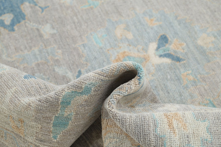 Hand Knotted Oushak Wool Rug 5' 11" x 8' 1" - No. AT53008