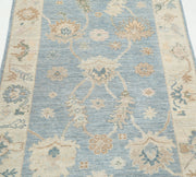 Hand Knotted Oushak Wool Rug 3' 1" x 11' 3" - No. AT17447