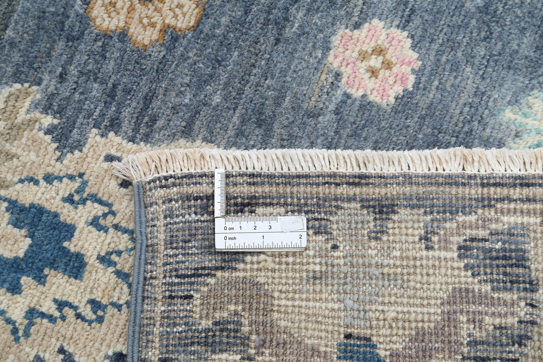 Hand Knotted Oushak Wool Rug 3' 1" x 11' 9" - No. AT35081