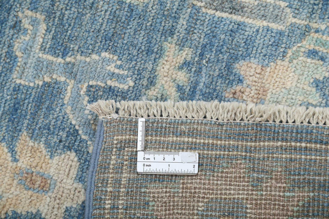 Hand Knotted Oushak Wool Rug 3' 3" x 9' 6" - No. AT15936