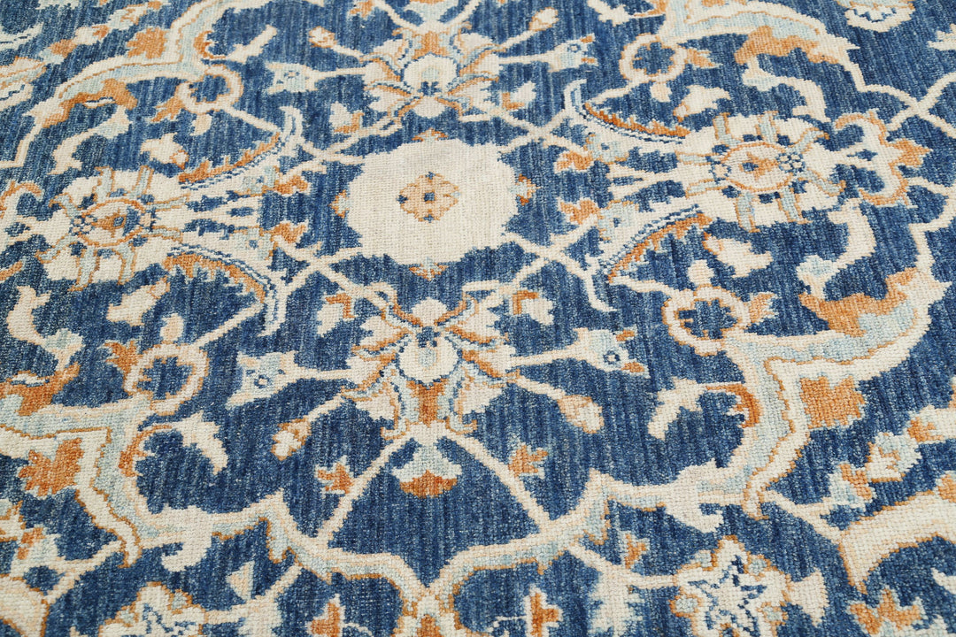 Hand Knotted Oushak Wool Rug 9' 2" x 12' 11" - No. AT34078
