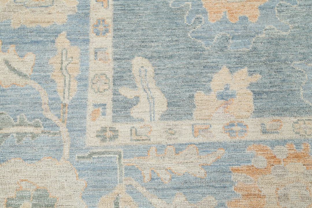 Hand Knotted Oushak Wool Rug 8' 1" x 9' 10" - No. AT91856
