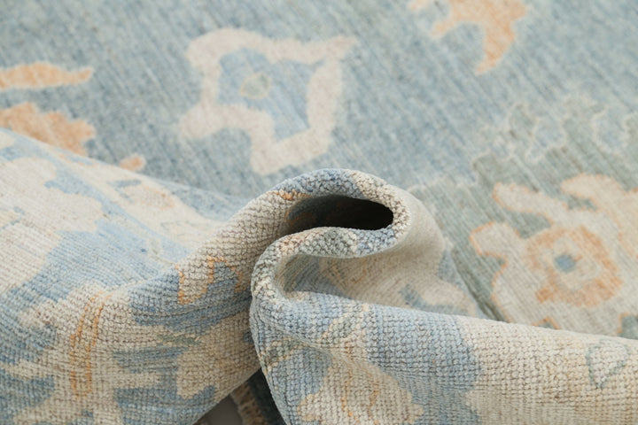 Hand Knotted Oushak Wool Rug 8' 1" x 9' 10" - No. AT91856