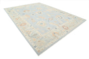 Hand Knotted Oushak Wool Rug 10' 1" x 13' 11" - No. AT30597