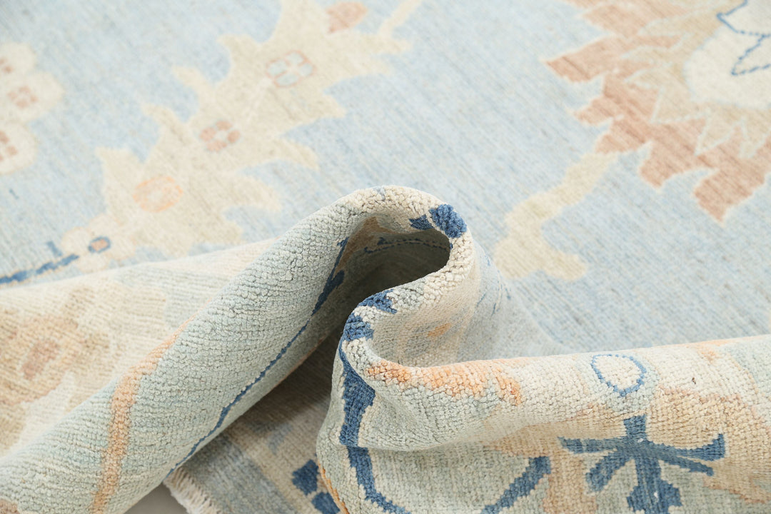 Hand Knotted Oushak Wool Rug 10' 1" x 13' 11" - No. AT30597