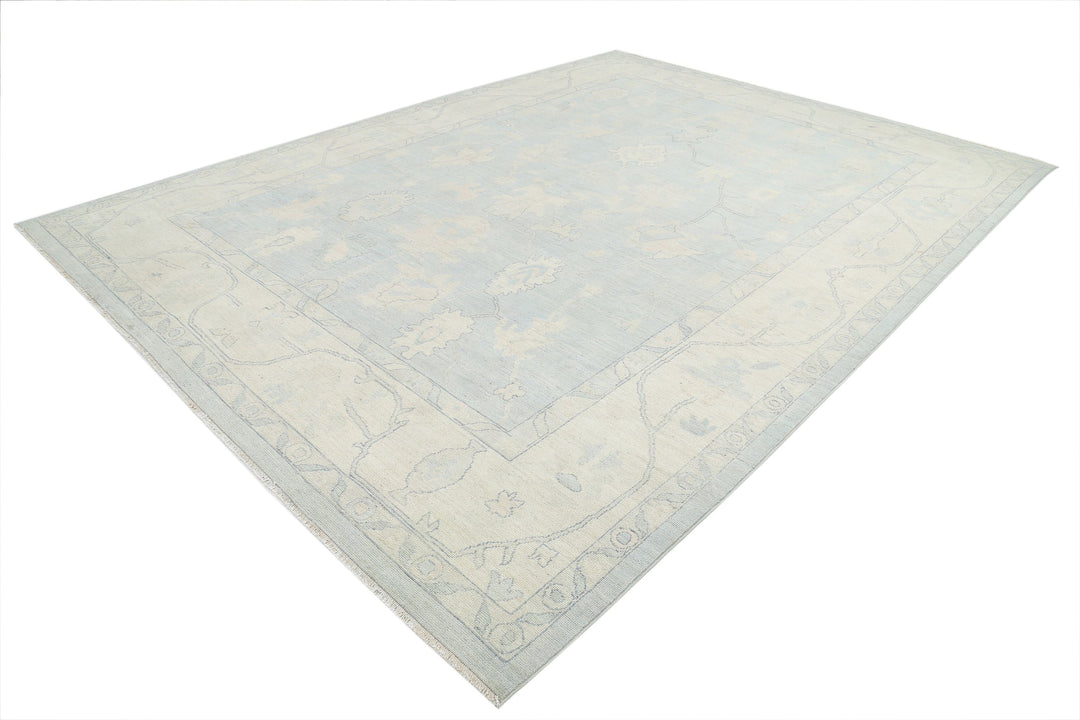 Hand Knotted Oushak Wool Rug 10' 3" x 13' 7" - No. AT73791