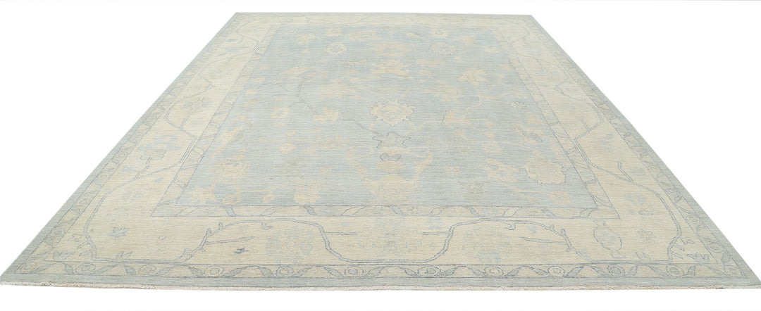 Hand Knotted Oushak Wool Rug 10' 3" x 13' 7" - No. AT73791