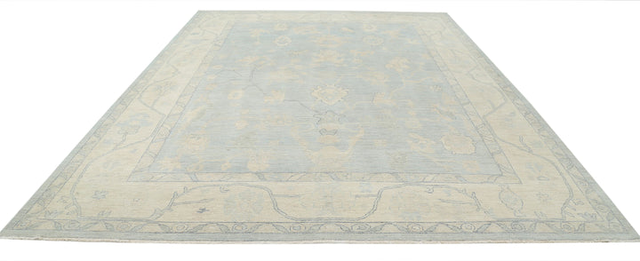 Hand Knotted Oushak Wool Rug 10' 3" x 13' 7" - No. AT73791