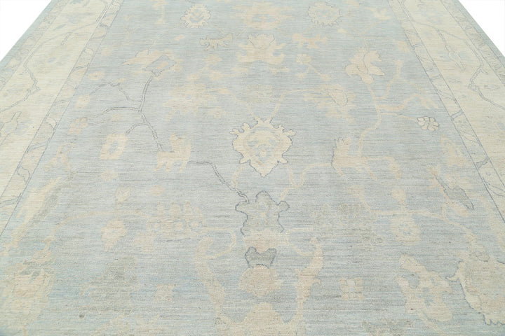 Hand Knotted Oushak Wool Rug 10' 3" x 13' 7" - No. AT73791