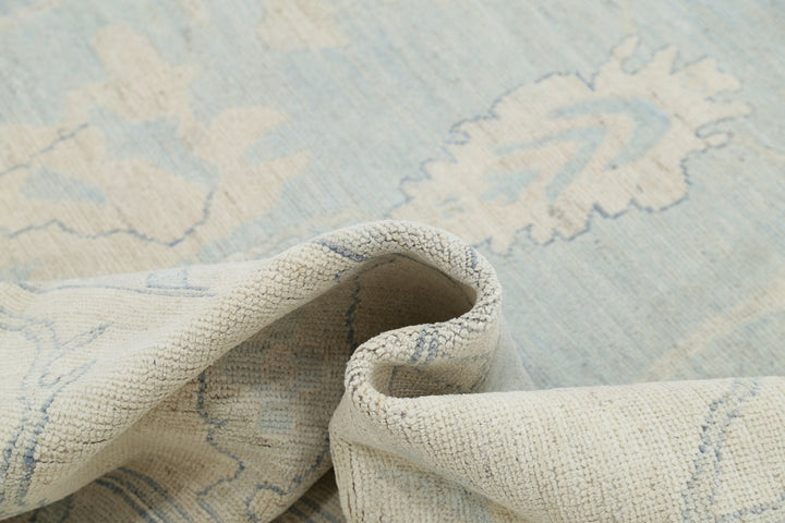 Hand Knotted Oushak Wool Rug 10' 3" x 13' 7" - No. AT73791