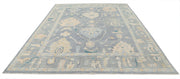 Hand Knotted Oushak Wool Rug 8' 11" x 11' 7" - No. AT94667