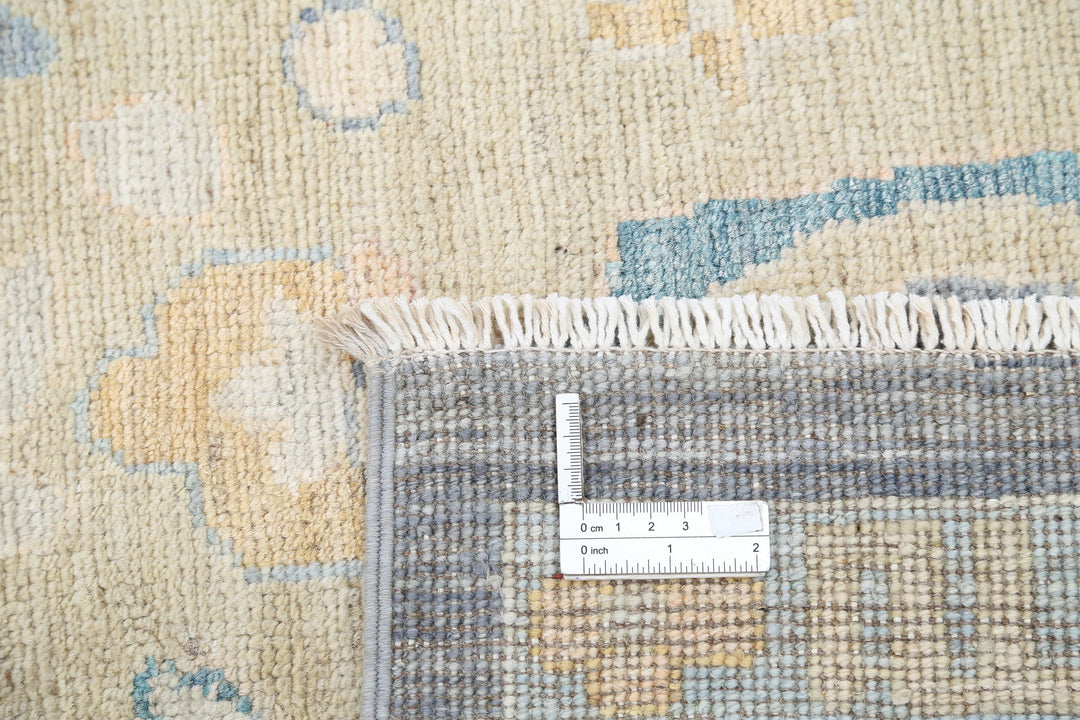 Hand Knotted Oushak Wool Rug 8' 11" x 11' 7" - No. AT94667