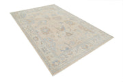 Hand Knotted Oushak Wool Rug 5' 9" x 8' 9" - No. AT85229