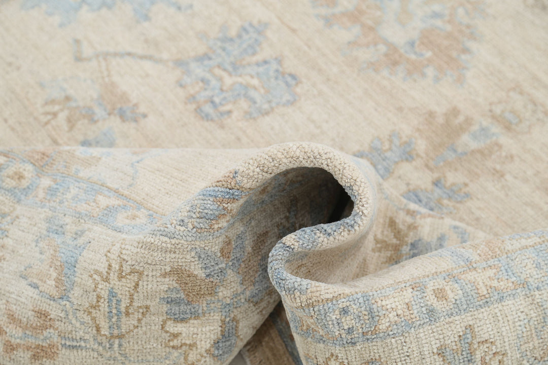 Hand Knotted Oushak Wool Rug 5' 9" x 8' 9" - No. AT85229