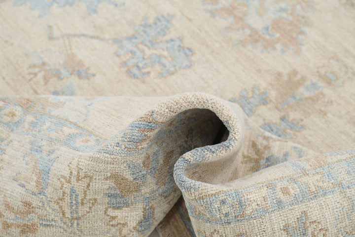Hand Knotted Oushak Wool Rug 5' 9" x 8' 9" - No. AT85229
