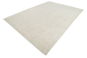 Hand Knotted Oushak Wool Rug 8' 8" x 11' 10" - No. AT38084