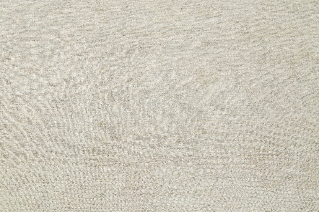 Hand Knotted Oushak Wool Rug 8' 8" x 11' 10" - No. AT38084