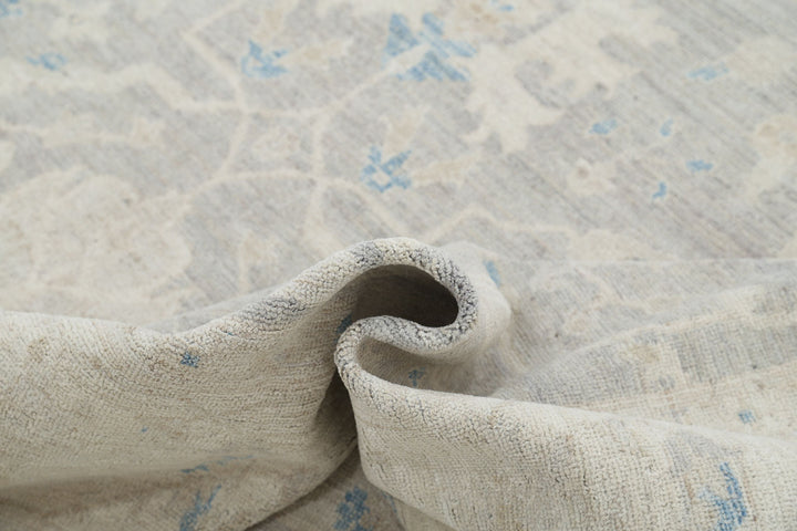 Hand Knotted Oushak Wool Rug 8' 11" x 11' 6" - No. AT81192