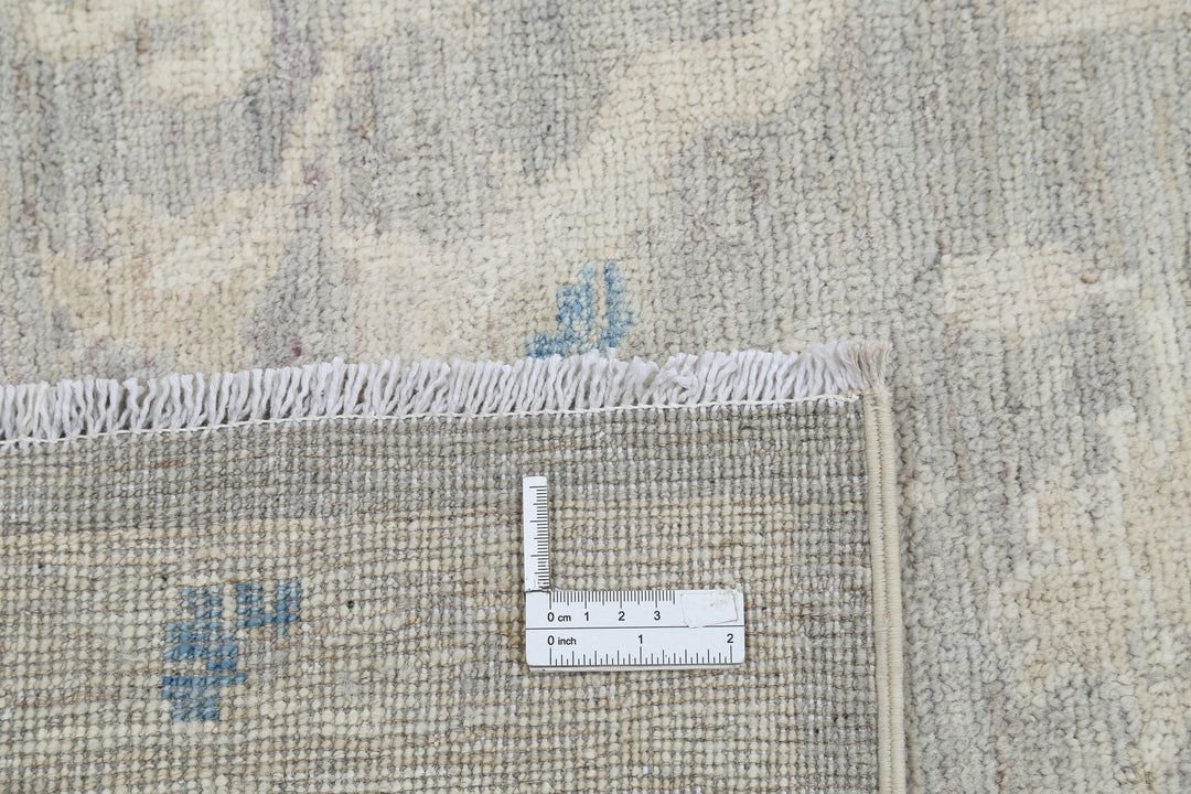 Hand Knotted Oushak Wool Rug 8' 11" x 11' 6" - No. AT81192