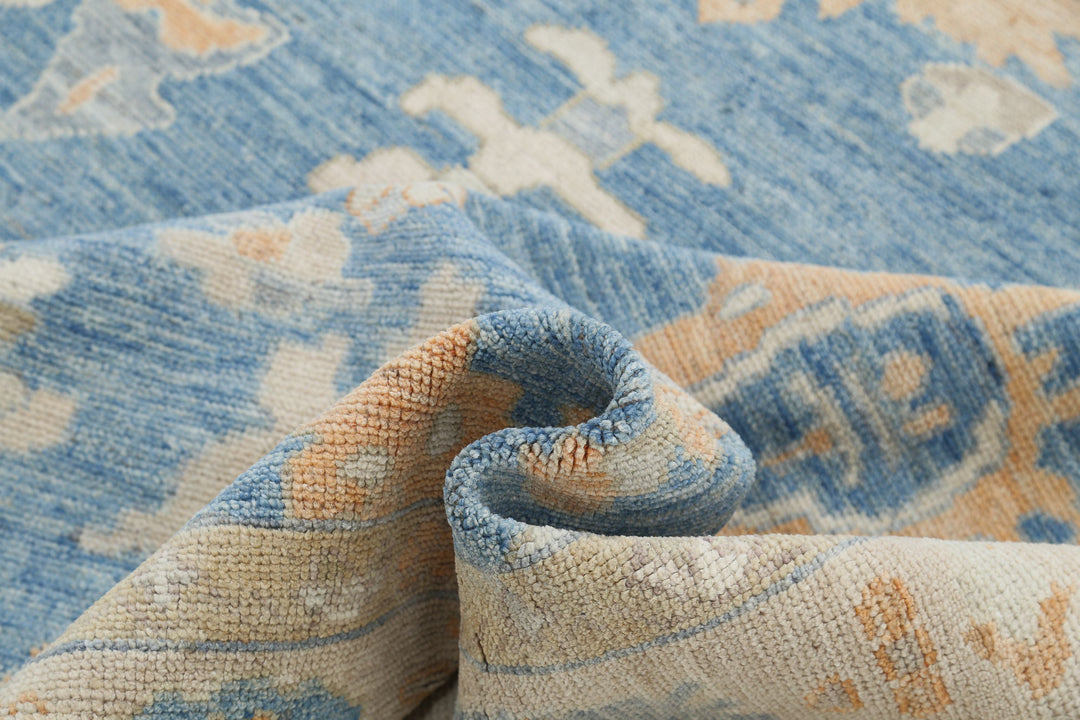 Hand Knotted Oushak Wool Rug 7' 11" x 9' 10" - No. AT20705