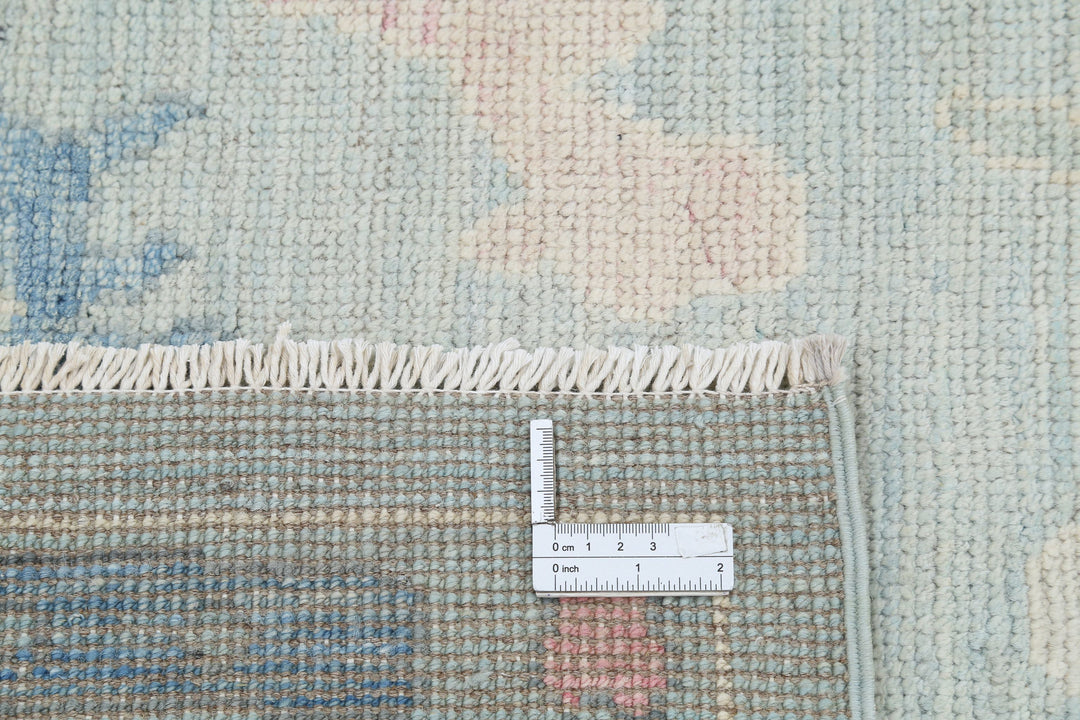 Hand Knotted Oushak Wool Rug 8' 4" x 10' 1" - No. AT49027