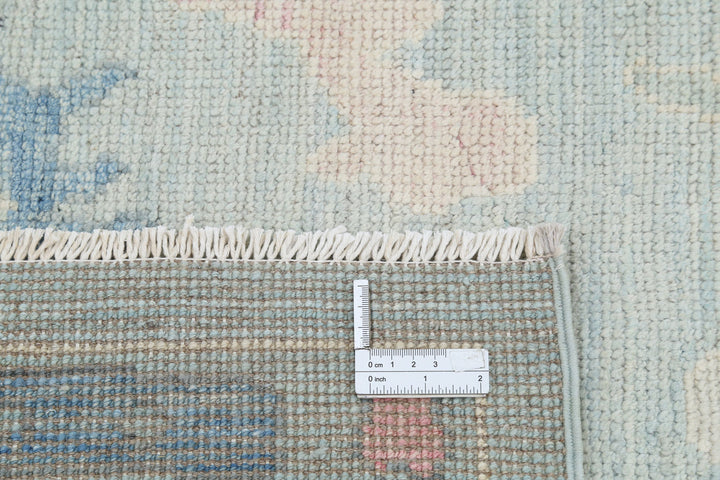 Hand Knotted Oushak Wool Rug 8' 4" x 10' 1" - No. AT49027
