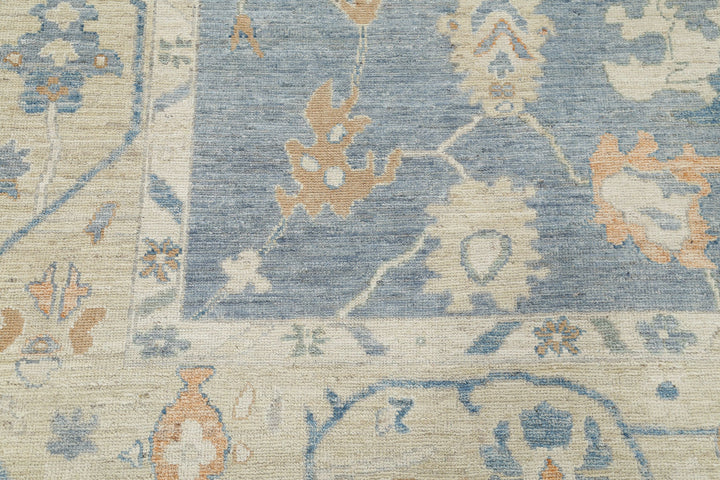 Hand Knotted Oushak Wool Rug 8' 1" x 9' 11" - No. AT30839