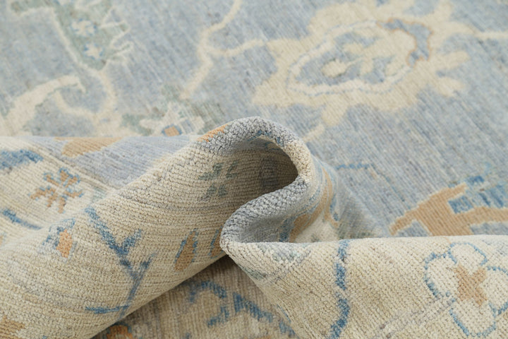 Hand Knotted Oushak Wool Rug 8' 1" x 9' 11" - No. AT30839