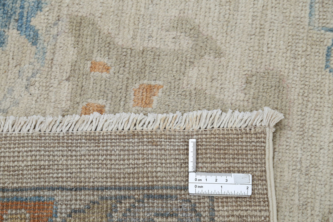 Hand Knotted Oushak Wool Rug 12' 1" x 14' 6" - No. AT22793