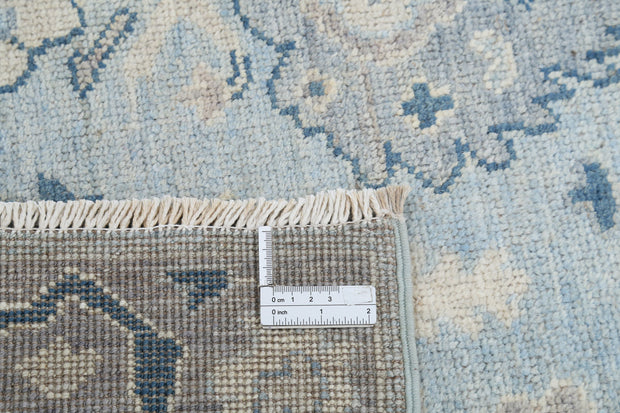 Hand Knotted Oushak Wool Rug 3' 2" x 9' 7" - No. AT29833