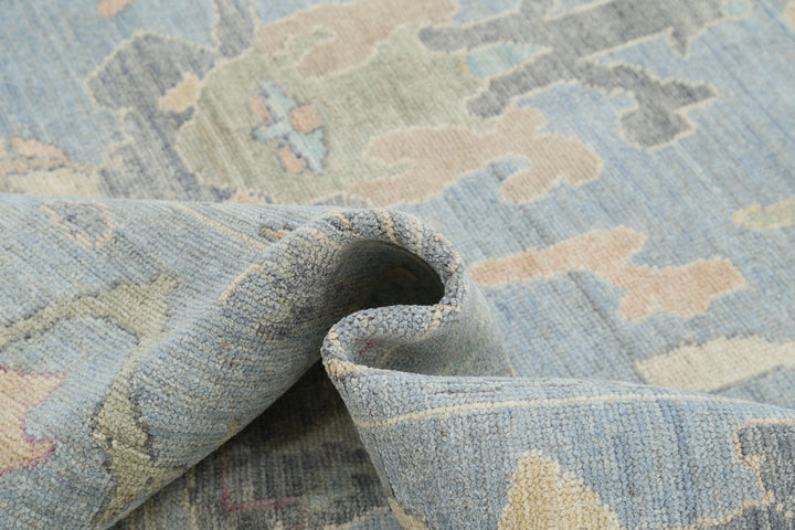 Hand Knotted Oushak Wool Rug 10' 0" x 13' 7" - No. AT35751