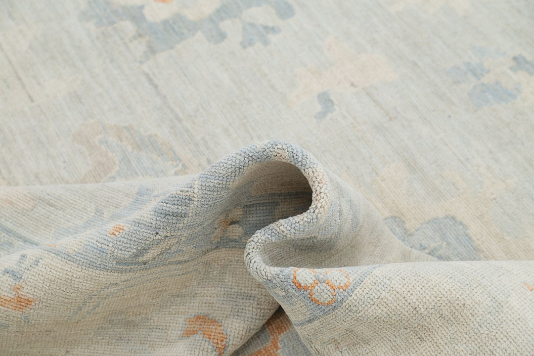 Hand Knotted Oushak Wool Rug 8' 2" x 9' 6" - No. AT44987