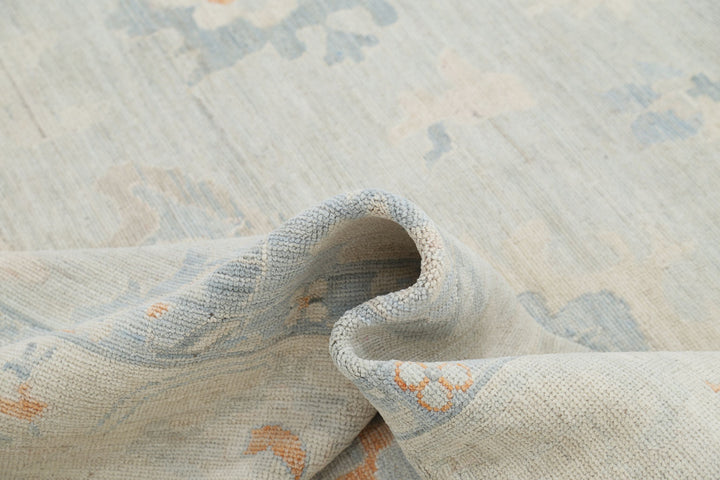 Hand Knotted Oushak Wool Rug 8' 2" x 9' 6" - No. AT44987