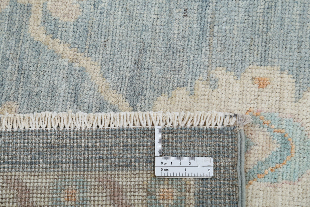 Hand Knotted Oushak Wool Rug 8' 4" x 9' 11" - No. AT74689