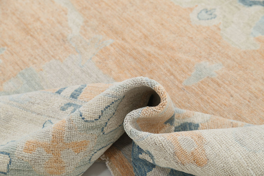 Hand Knotted Oushak Wool Rug 8' 0" x 9' 10" - No. AT17818