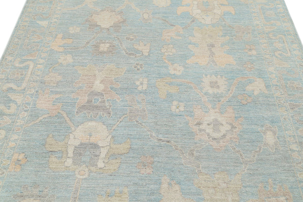 Hand Knotted Oushak Wool Rug 6' 0" x 8' 10" - No. AT91689