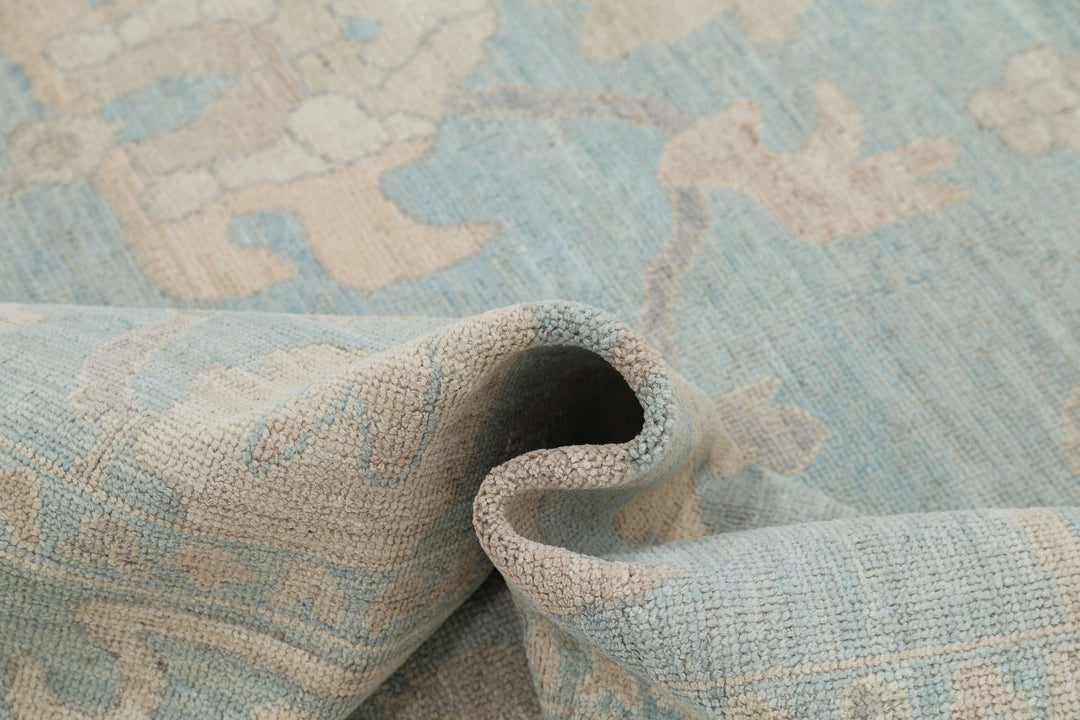 Hand Knotted Oushak Wool Rug 6' 0" x 8' 10" - No. AT91689