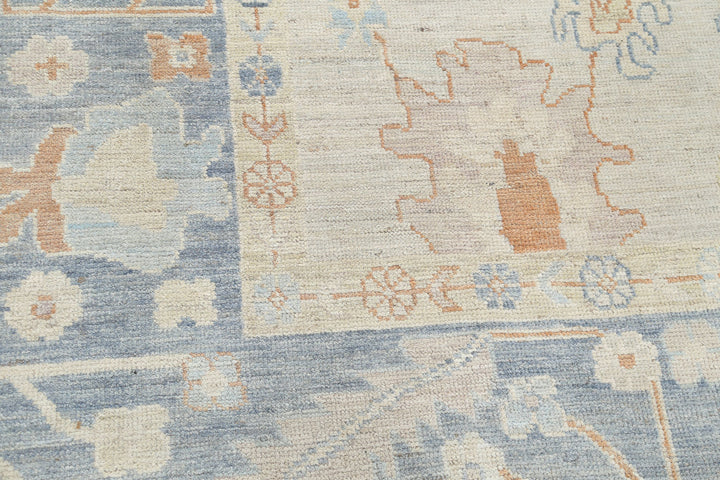 Hand Knotted Oushak Wool Rug 7' 10" x 10' 0" - No. AT76776