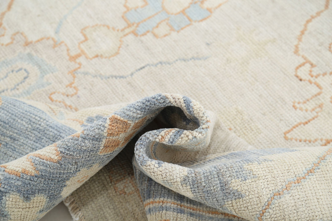 Hand Knotted Oushak Wool Rug 7' 10" x 10' 0" - No. AT76776