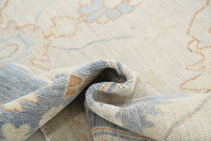 Hand Knotted Oushak Wool Rug 7' 10" x 10' 0" - No. AT76776